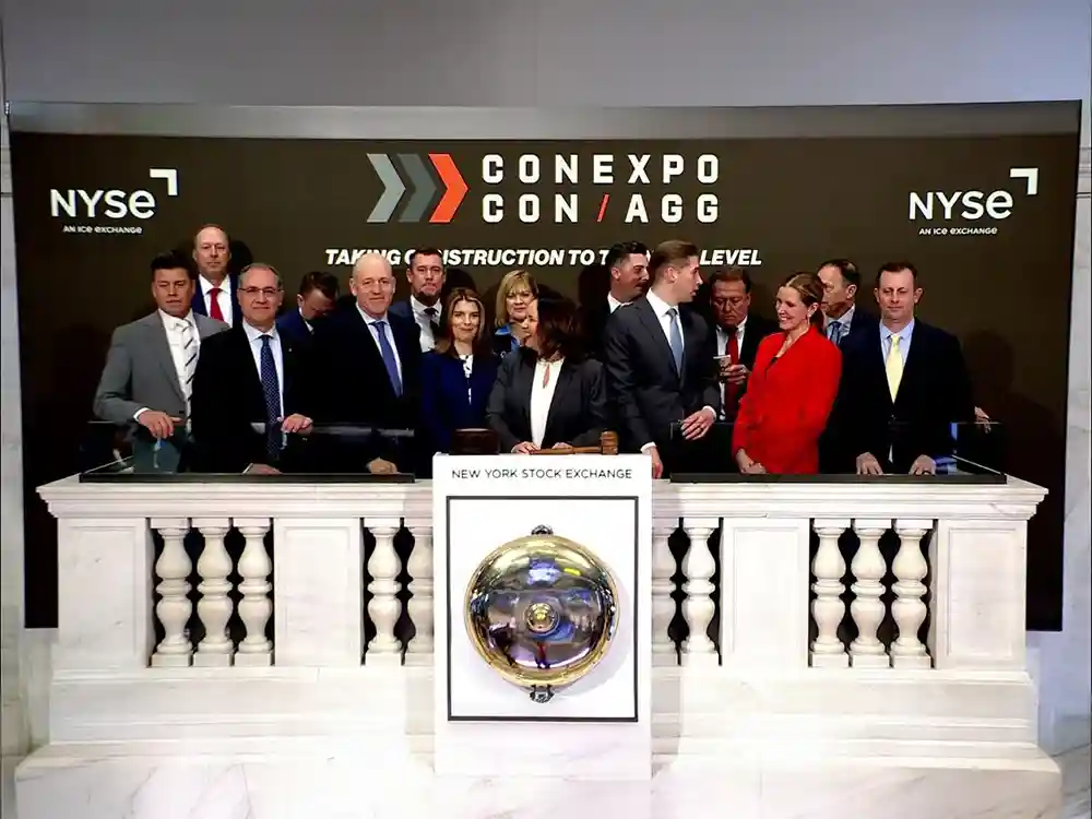 CONEXPO-CON/AGG Rings NYSE Bell Ahead Of 2026 Trade Show