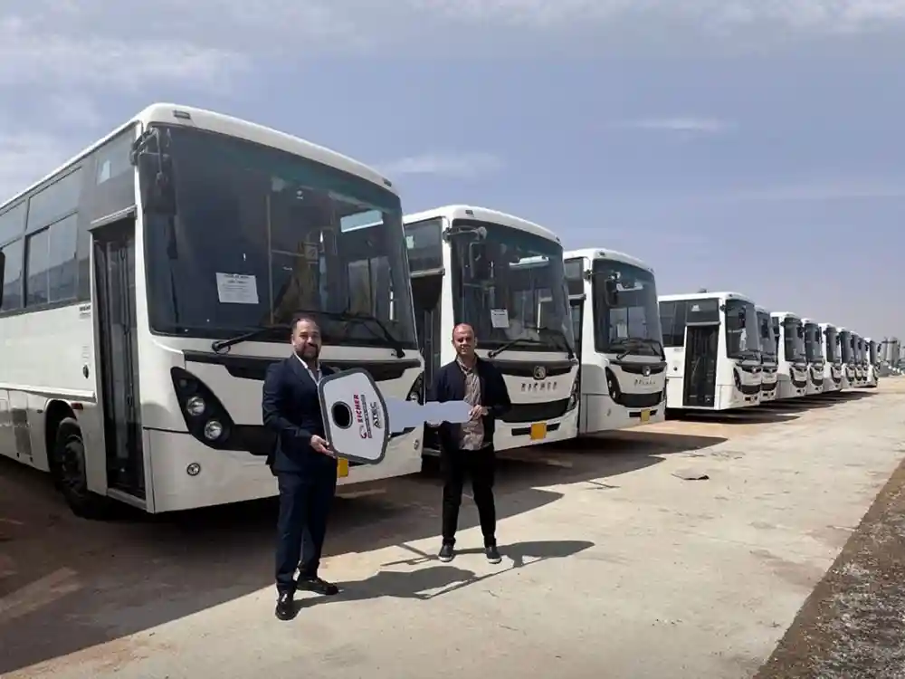 ATEC Delivers 30 Eicher Buses To Customer In Riyadh
