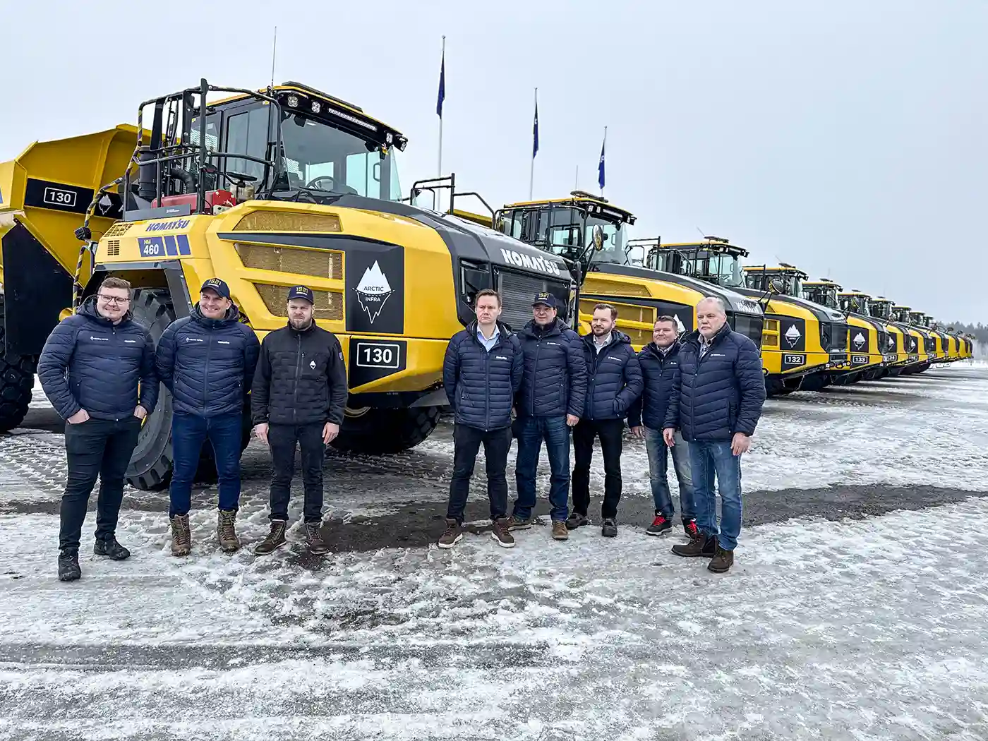 Arctic Infra Orders 12 Komatsu HM460-6 Dump Trucks