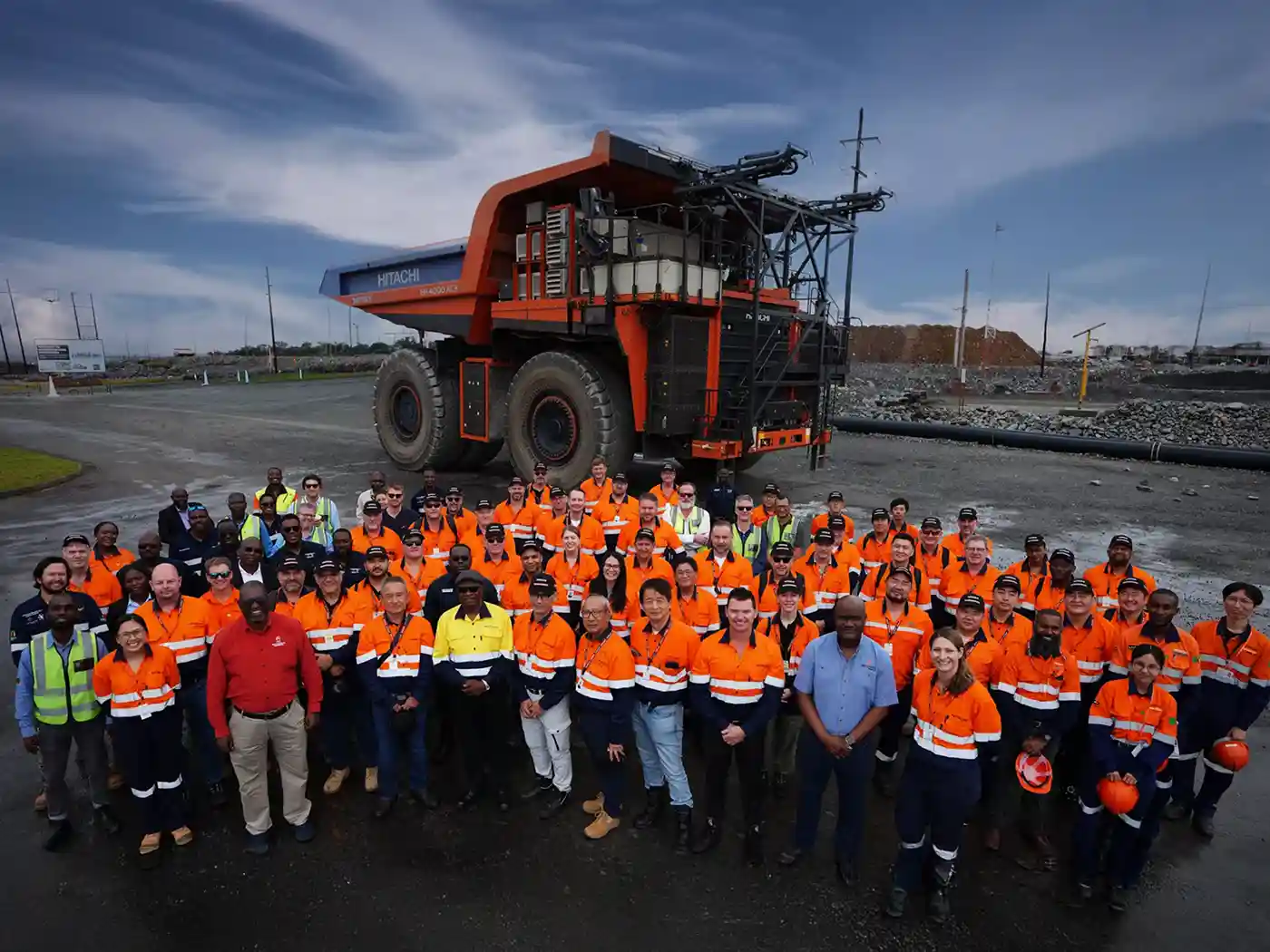 Hitachi Construction Machinery Showcases Battery Dump Truck At Zambia Mine