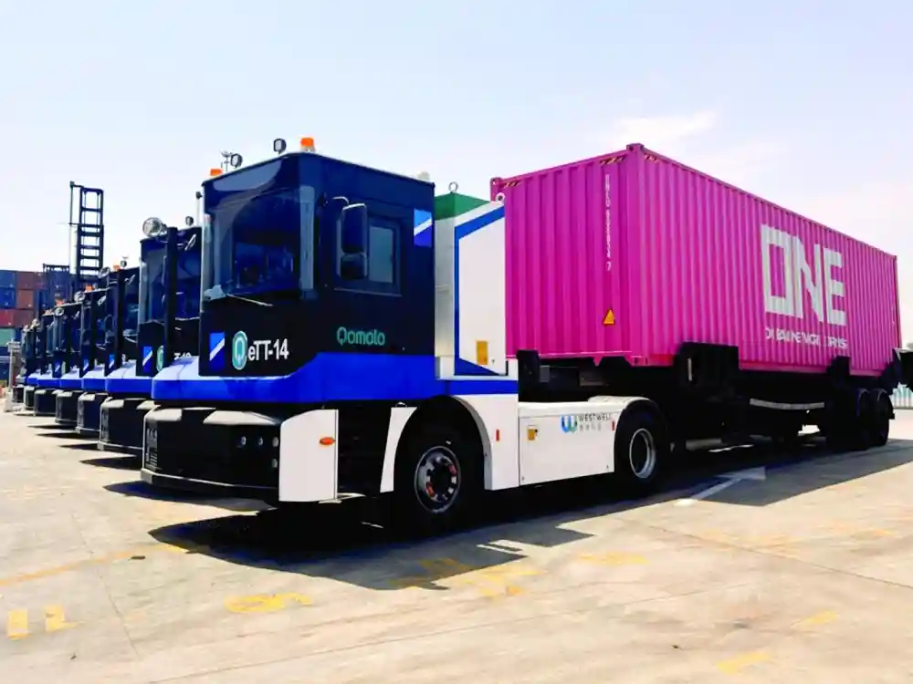 Electric Trucks Debut At Oman’s Sohar Port Container Terminal