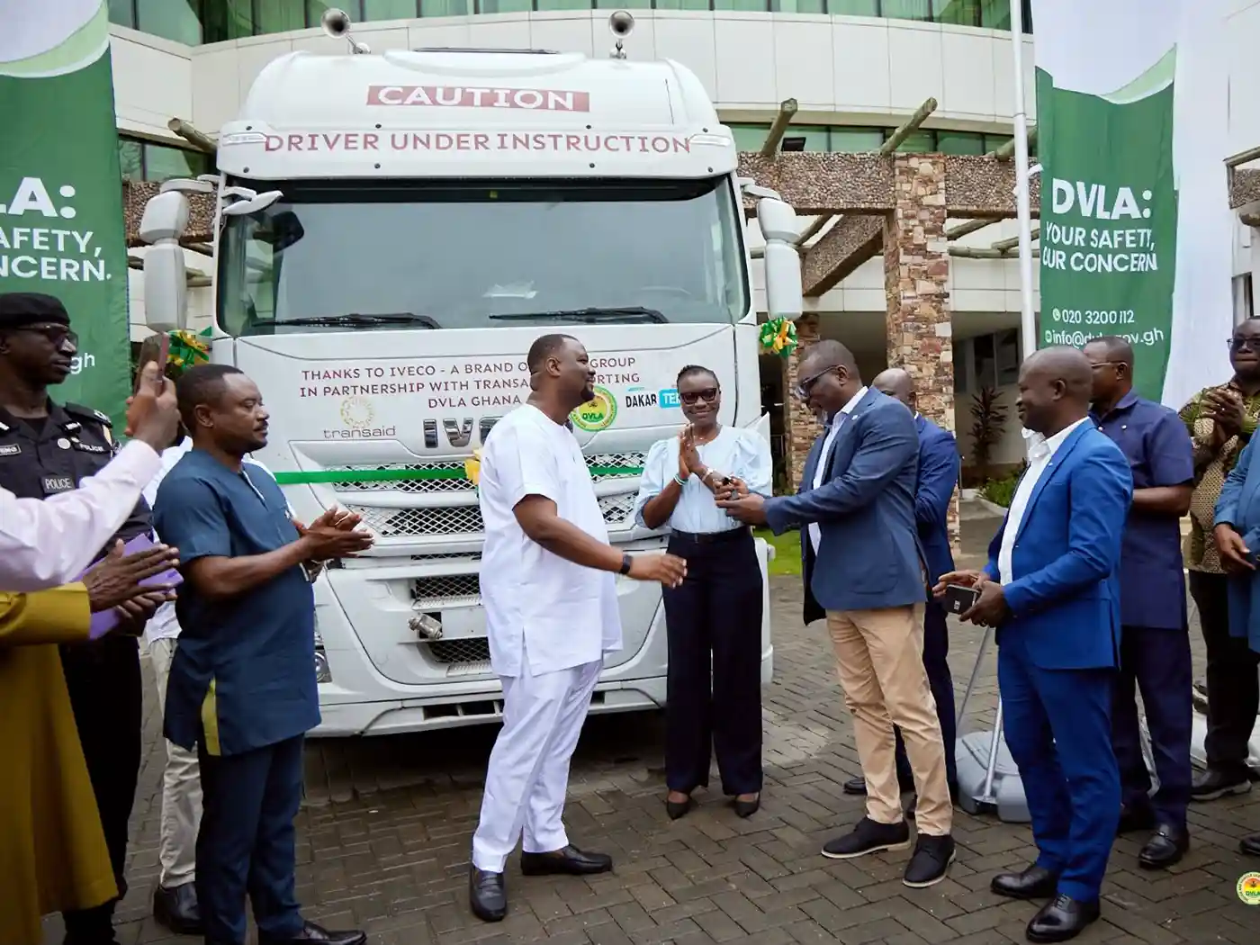 IVECO Donates An IVECO Stralis Unit To Transaid In Ghana To Deliver Examiner And Driver Training