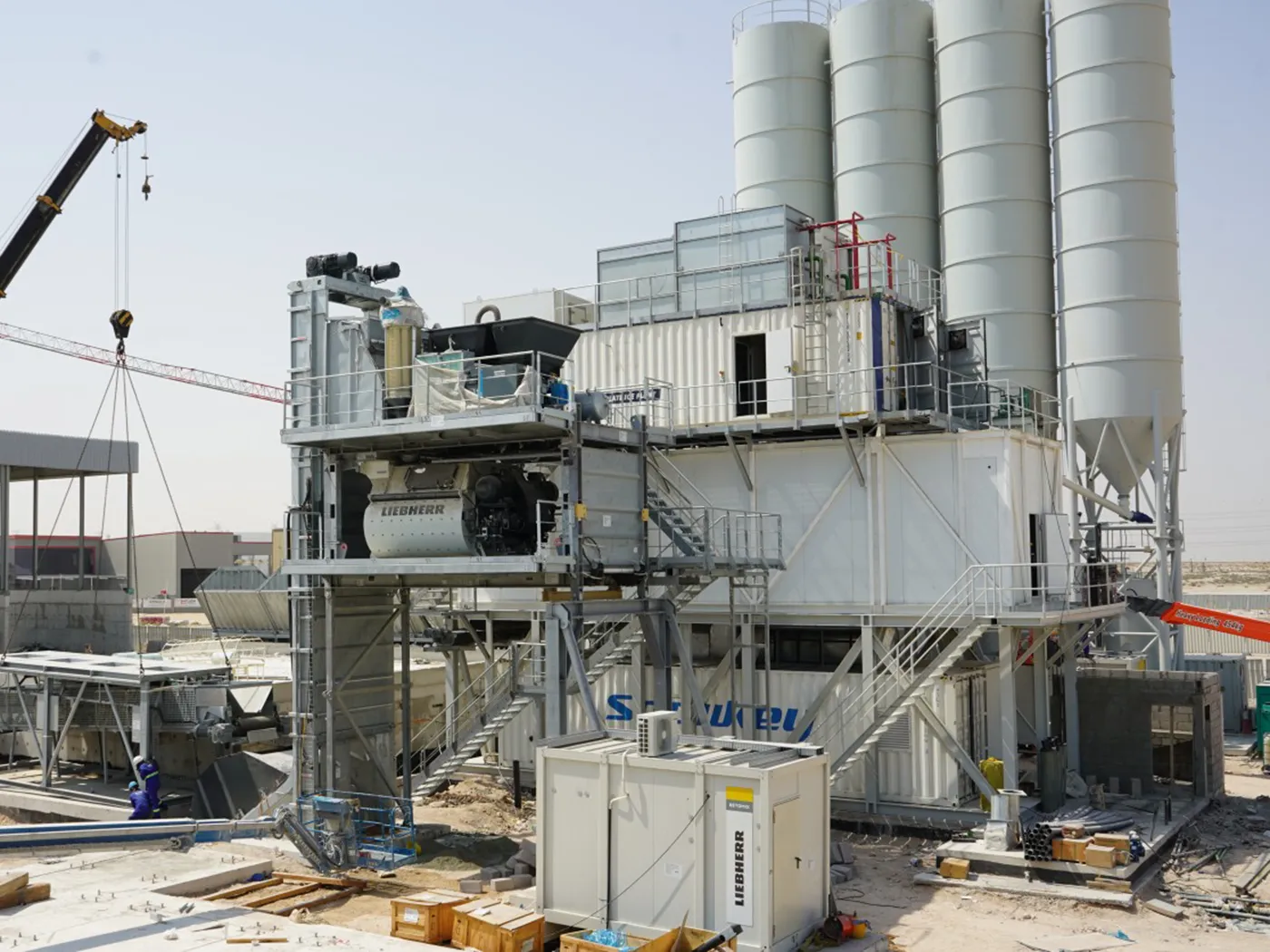 ALAS Advances Construction Of New Liebherr Batching Plant Facility In Dubai
