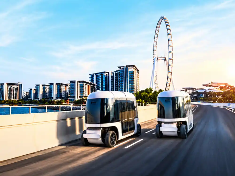Dubai Tests Glydways Autonomous Electric Transit System At Bluewaters