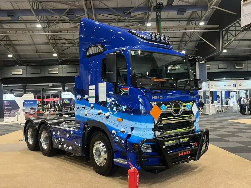 Hino Unveils Hydrogen-Diesel Dual-Fuel Truck In South Africa