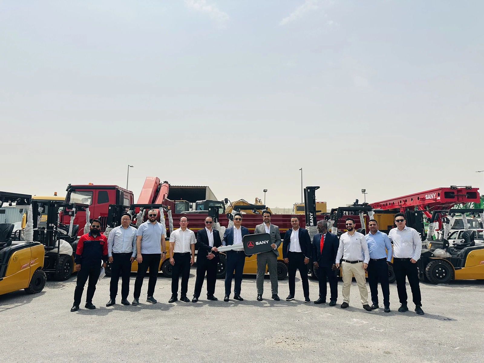 SANY Delivers 40 Electric Forklifts For Qatar Logistics Project
