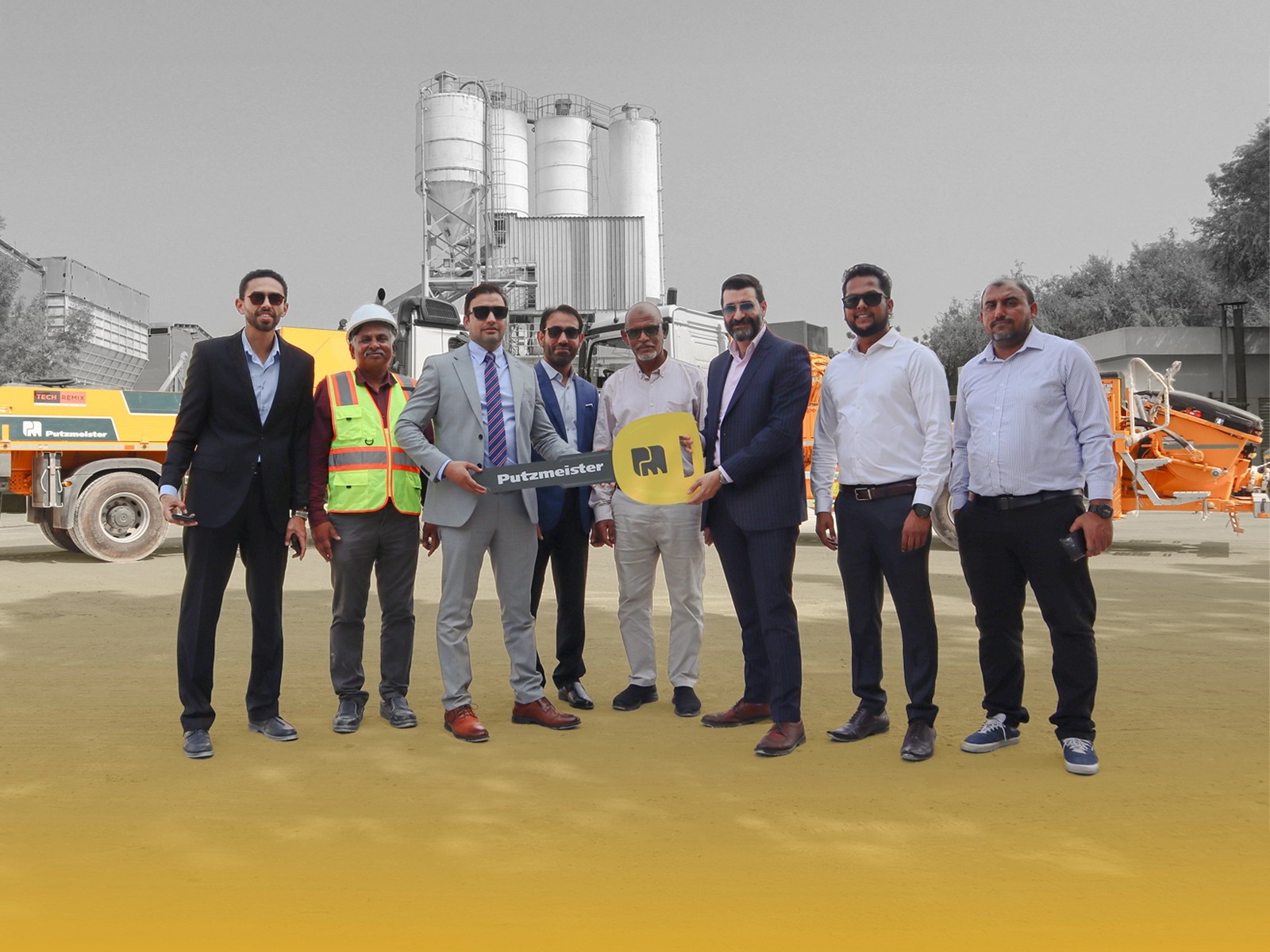 Tech Remix reçoit les plus grandes pompes Putzmeister Moli des Émirats arabes unis