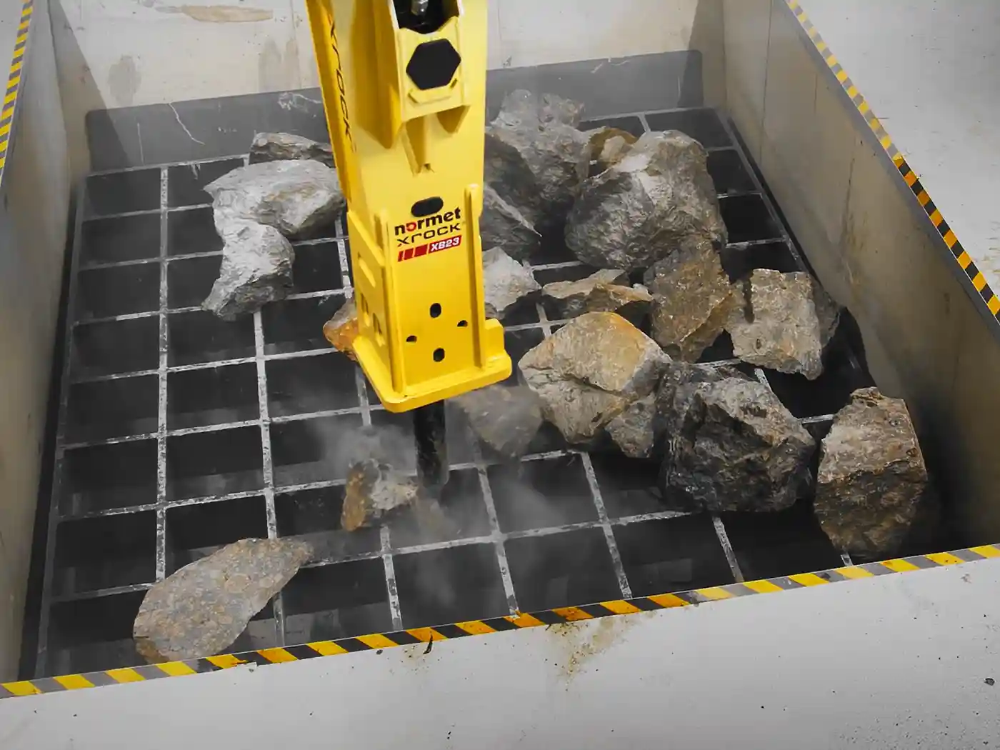 Normet Xrock lance un système autonome de brisage de roches