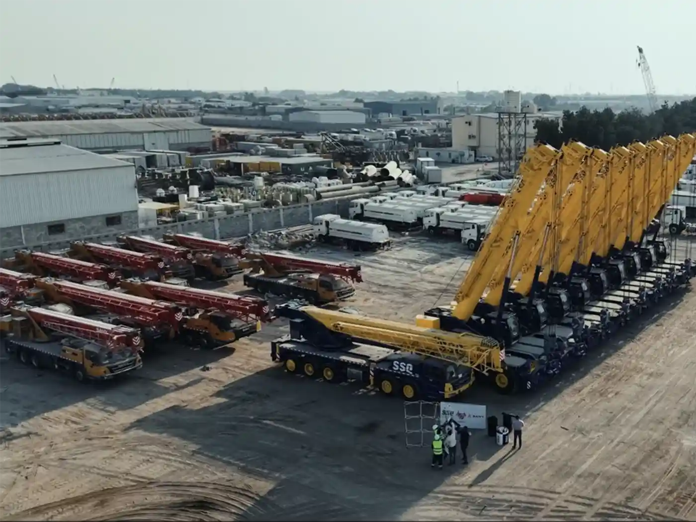 SANY livre une flotte de grues pour terrains accidentés à la société Star Squares en Arabie Saoudite