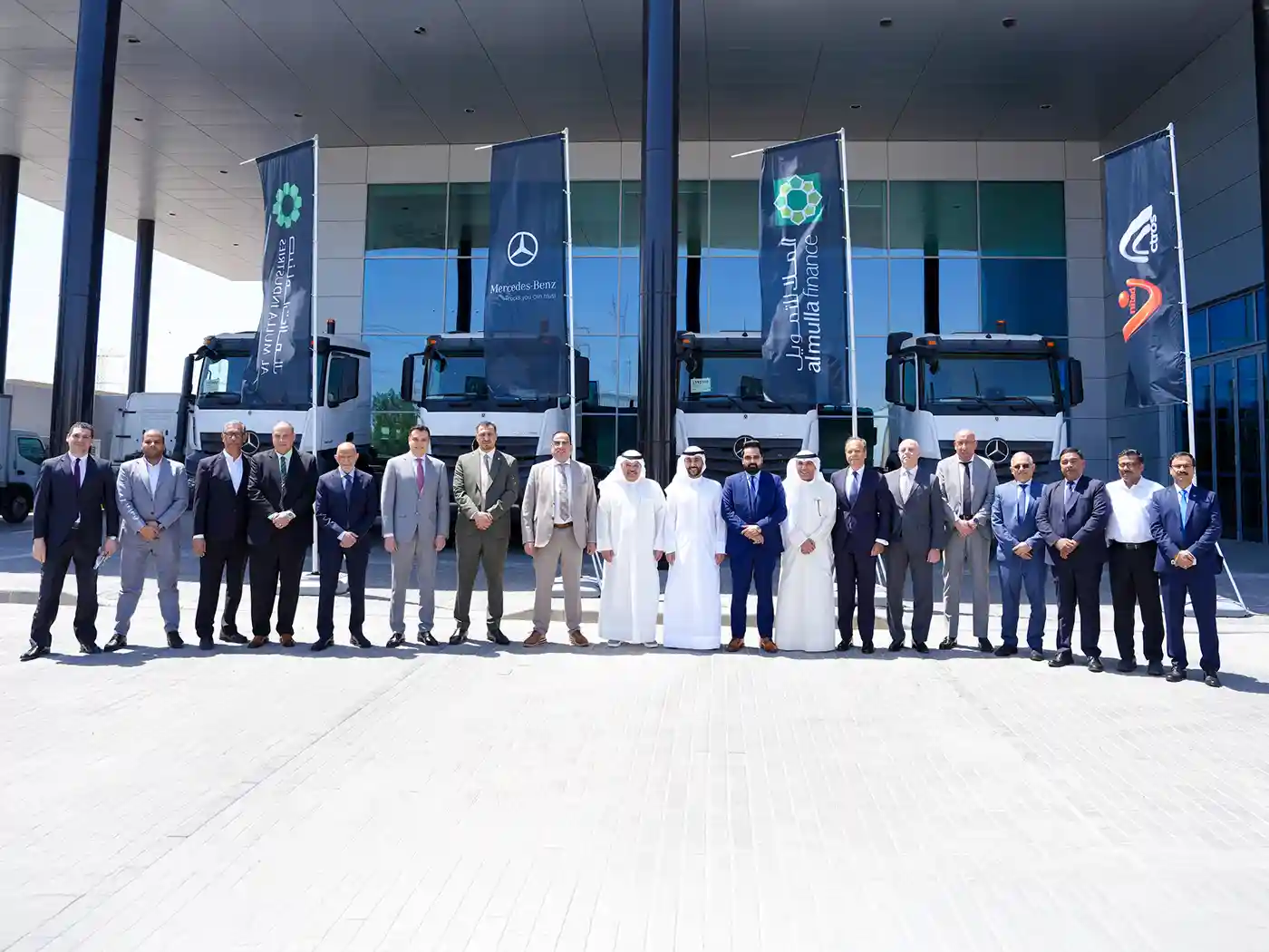 Al Mulla Delivers Over 150 Mercedes-Benz Trucks To United Actros In Kuwait