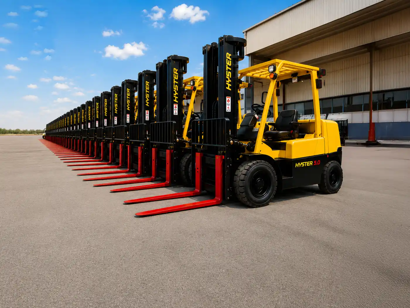 Kanoo Machinery Delivers 22 Hyster Forklifts In Saudi Arabia