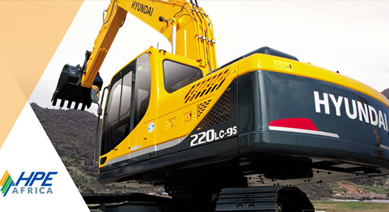 Hpe Africa – Hyundai R220 Lc 9 S Fuel Efficient Crawler Excavators For High Productivity
