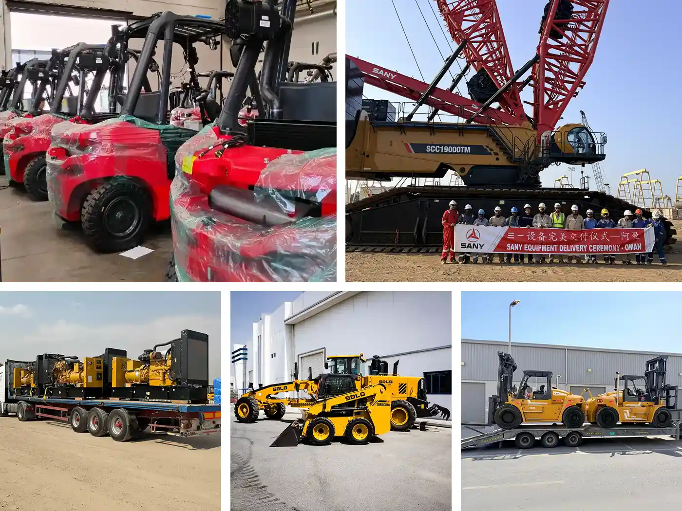 Middle East Equipment Deals: SANY Crane & Linde Forklifts