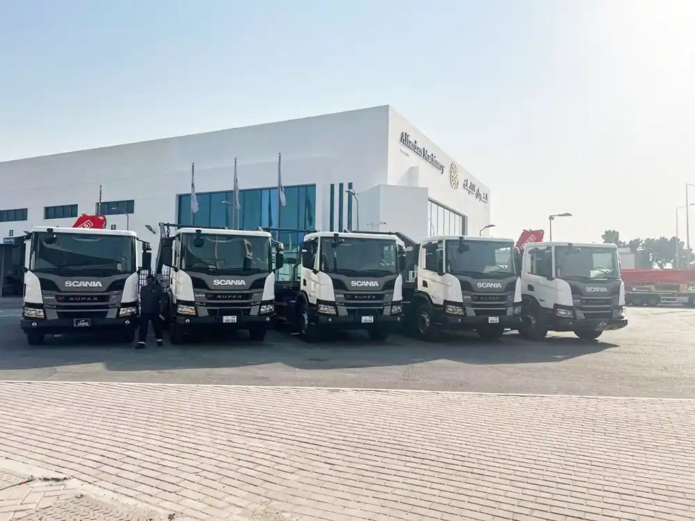 Alfardan Equipment Delivers Five Scania XT Trucks In Qatar