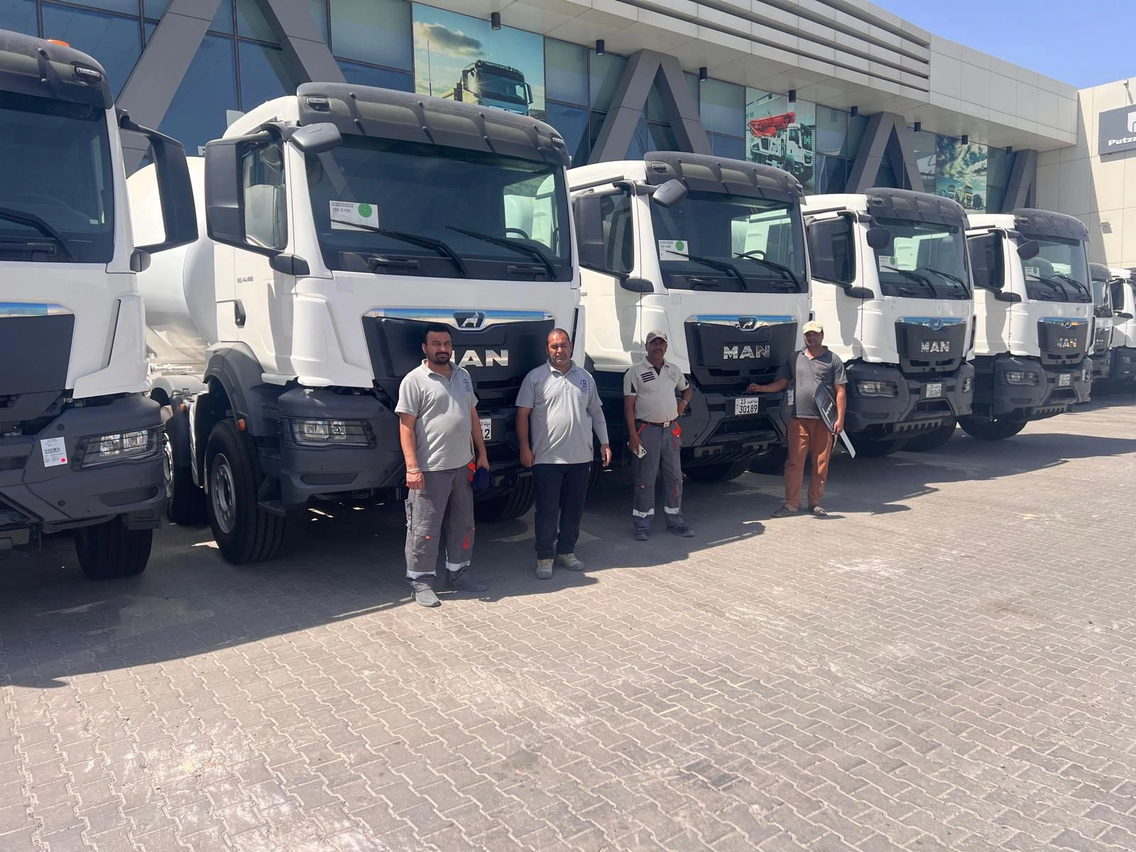 Al Ahlia Delivers MAN Mixers And Putzmeister Pump To Baitak Ready Mix