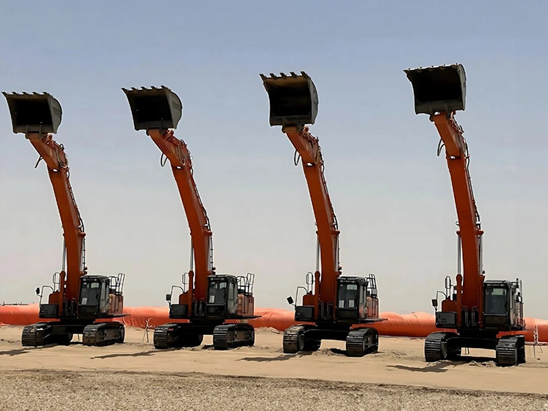 ATEC livre une flotte d'excavatrices Hitachi pour un important projet d'Aramco