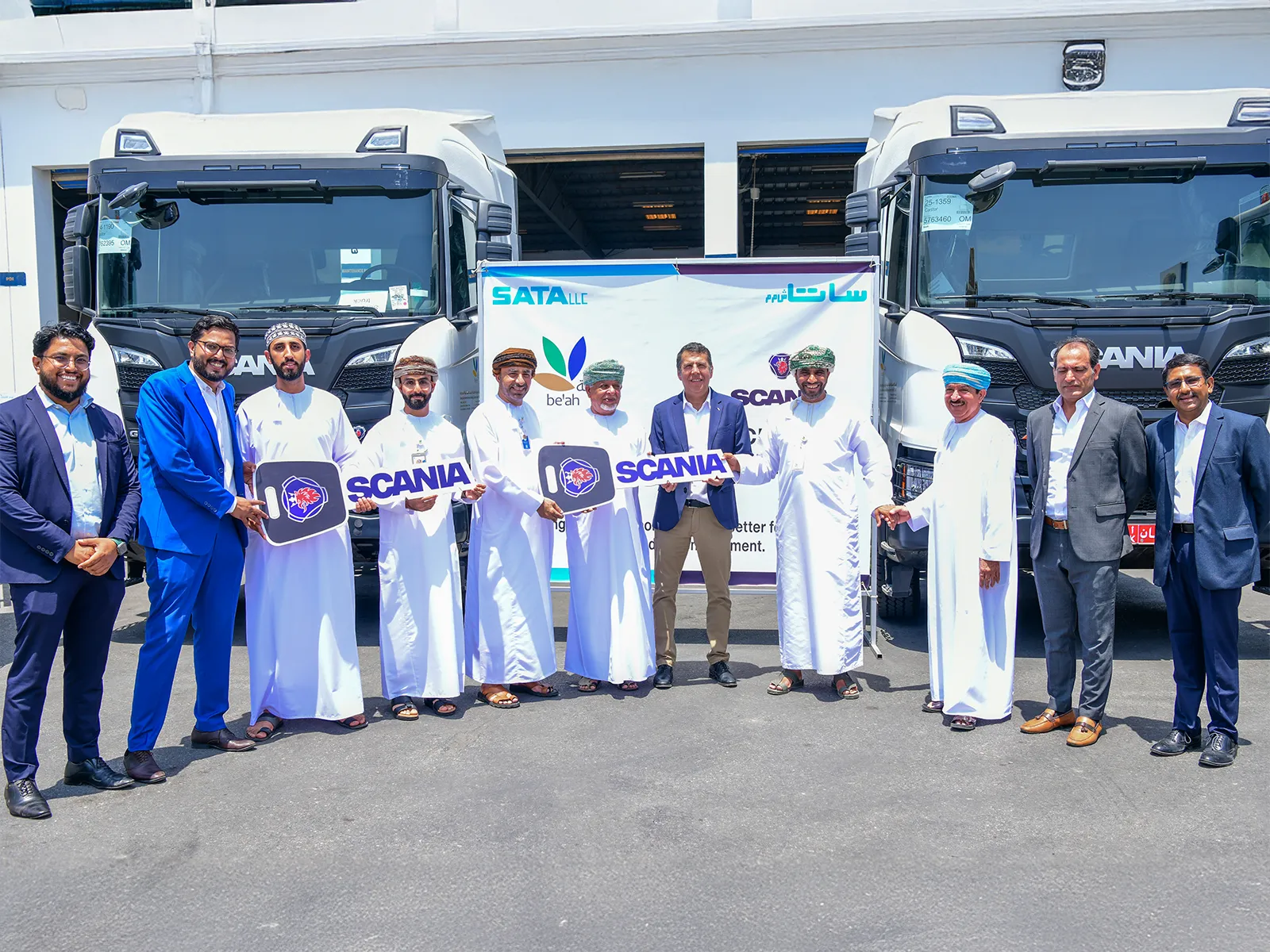 Be’ah Expands Fleet With 19 New Scania Trucks In Oman