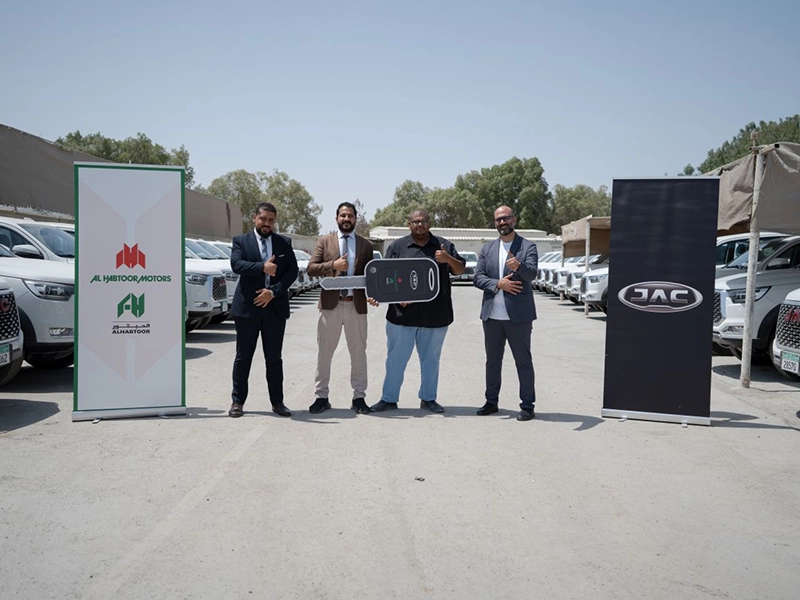 Al Habtoor Motors Supplies 40 JAC T8 Pickups To Noor Al Sahara Contracting