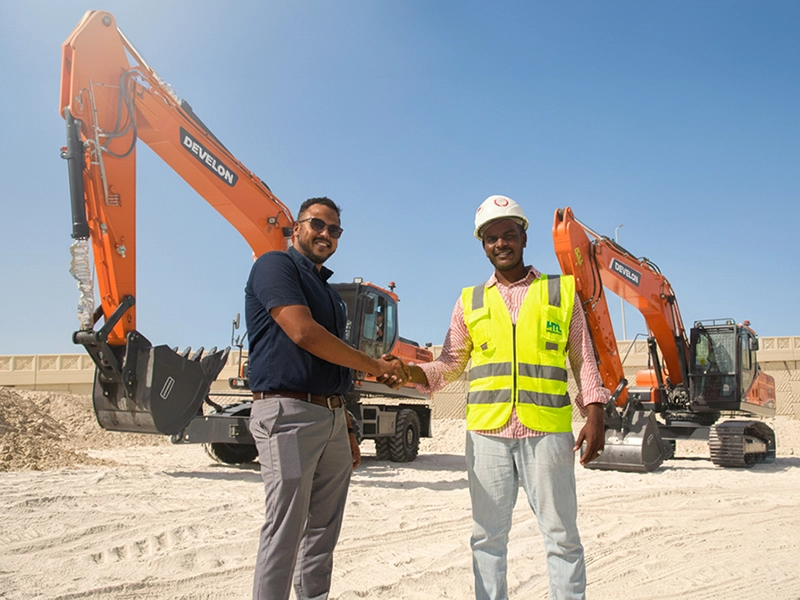 German Gulf Enterprises Supplies DEVELON Excavators In Abu Dhabi