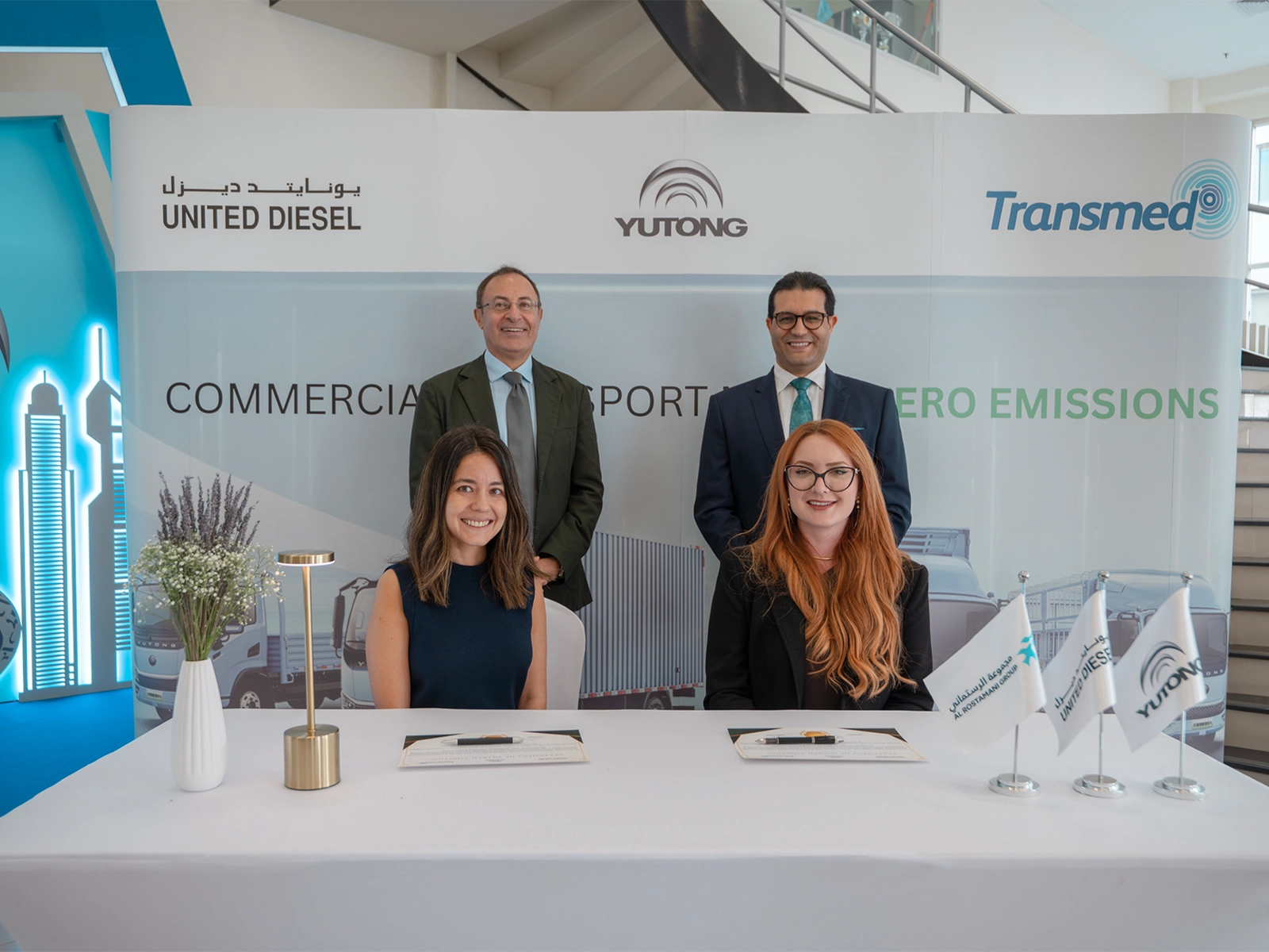 United Diesel Delivers Yutong Electric Trucks To Transmed In The UAE