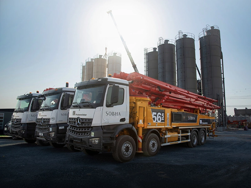 German Gulf Delivers Putzmeister Concrete Pumps To Sobha Constructions