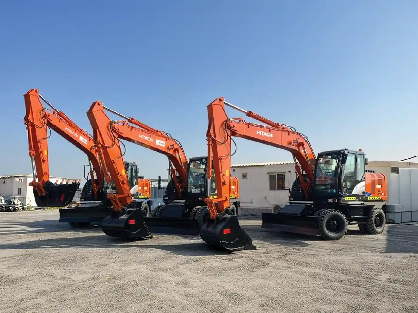 Gulf Contractors Expands Fleet With Hitachi ZX170W-5A Wheeled Excavators