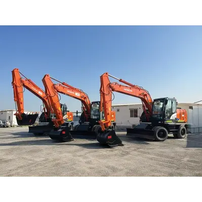 Gulf Contractors Expands Fleet With Hitachi ZX170W-5A Wheeled Excavators