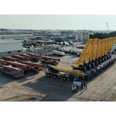 SANY Delivers Rough Terrain Crane Fleet To Star Squares Company In Saudi Arabia
