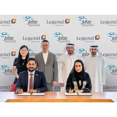 Legend Holding Group To Invest $136 Million In Jebel Ali Free Zone