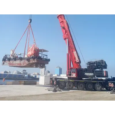 Johnson Arabia Delivers Precision Tug Boat Lifting Operation At Ajman