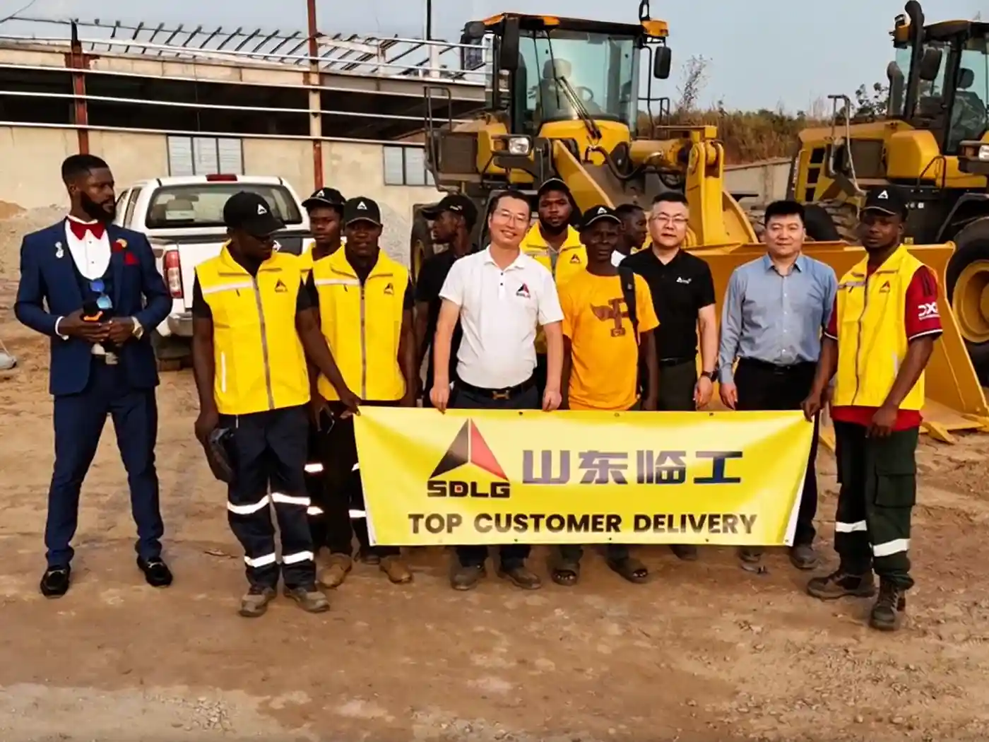 SDLG Launches TOP SERVICE Brand In Ghana With Dealer Strong Machine