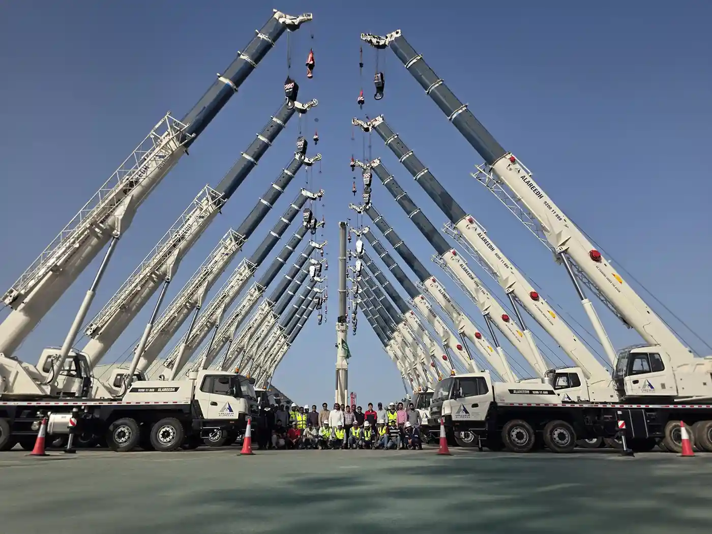 ساني تسلم 20 كرين متنقلة إلى العريض في المملكة العربية السعودية