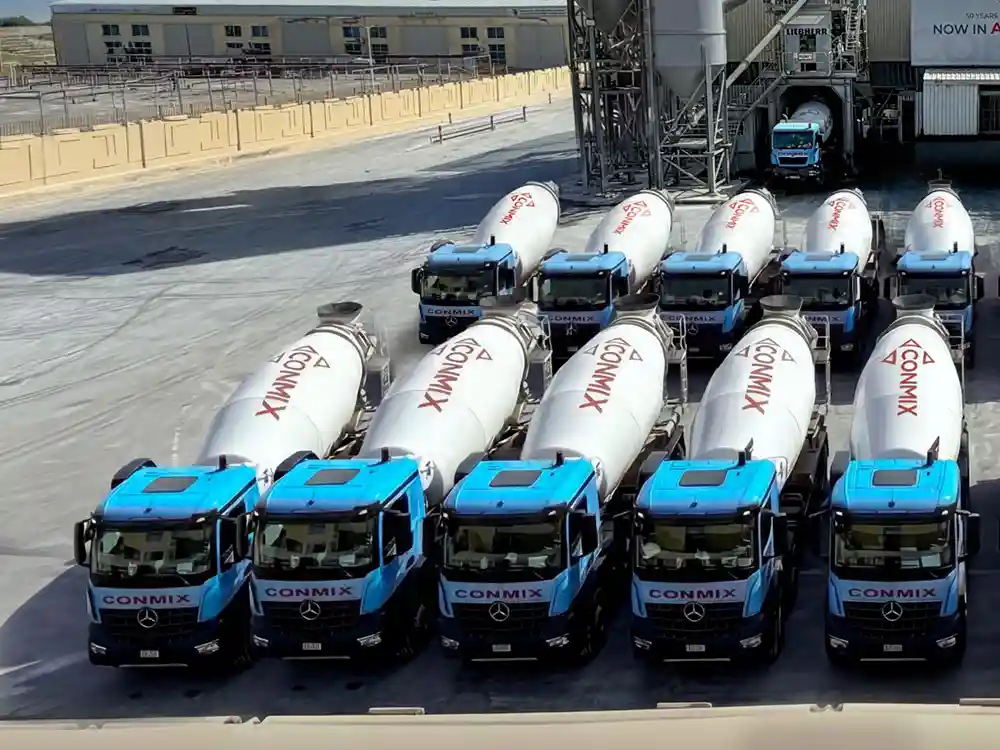 CONMIX Expands Fleet With Mercedes-Benz Mixer Trucks In Abu Dhabi