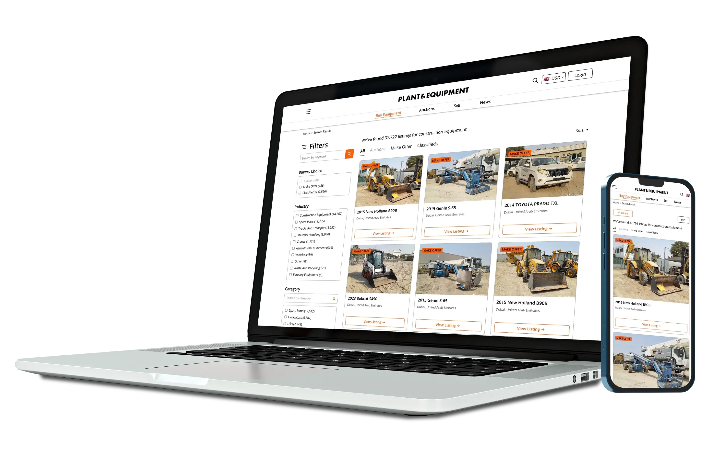 Sell Heavy Equipment Online