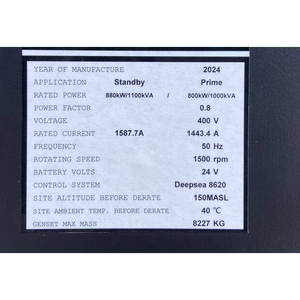 2024 CUMMINS KTA38-G5-38099638