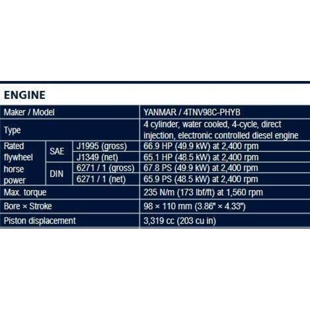2023 YANMAR 4TNV98C-P-38846784