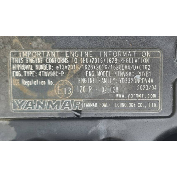 2023 YANMAR 4TNV98C-P-38846785