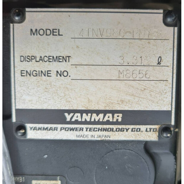 2023 YANMAR 4TNV98C-P-38846786