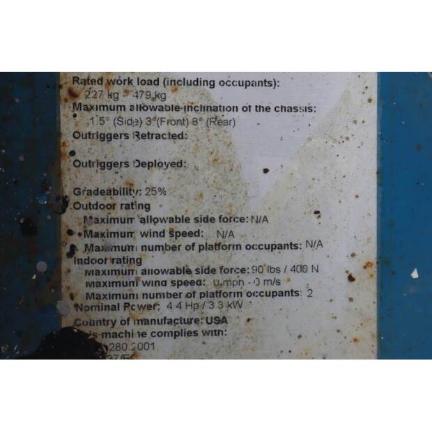 2007 Genie GS2632-39147109