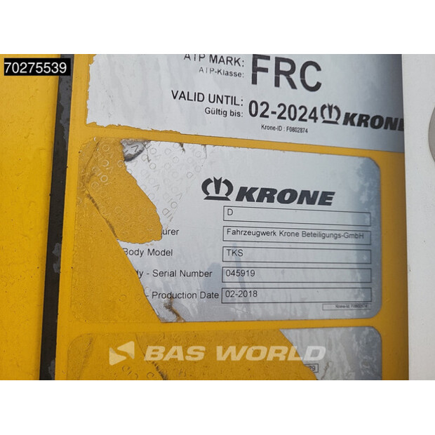 2018 Krone Thermo King SLXi 300-39305066