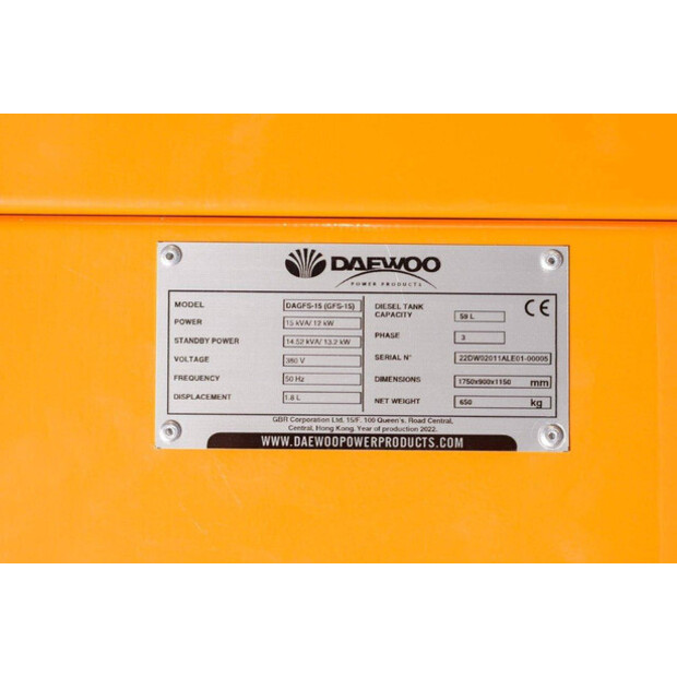 2024 Daewoo DAGFS-15-39526051