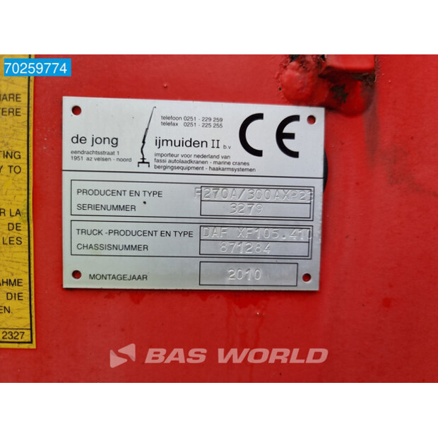 2010 DAF XF105.410-39588784