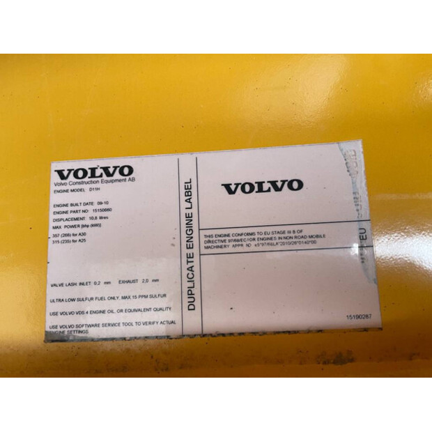 2011 Volvo A30F-39611974