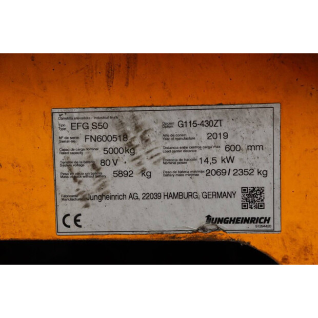 2019 Jungheinrich EFG S50-39667267
