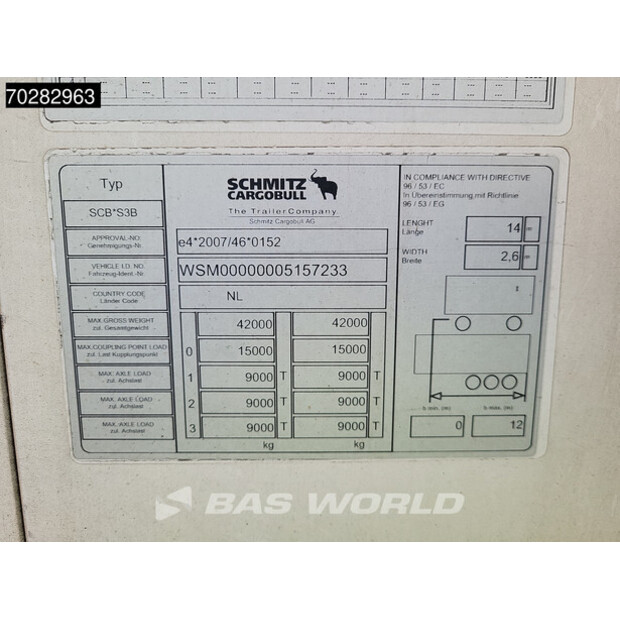 2016 Schmitz Cargobull SCB*S3B-39753301