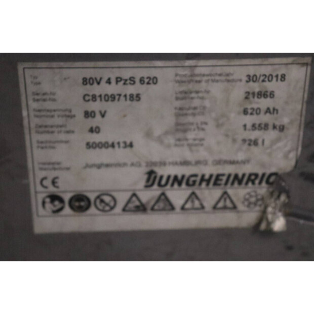 2018 Jungheinrich 80V 4 PzS 620-39757953