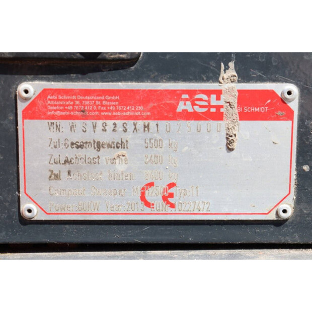 2013 Schmidt MFH 2500 Typ:11-40015500