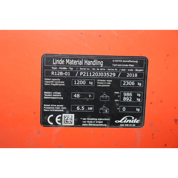 2018 Linde R12B-01-40325433
