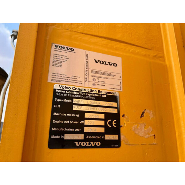 2014 Volvo L220H-40349701