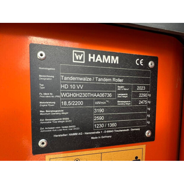 2023 HAMM HD10VV-40386943